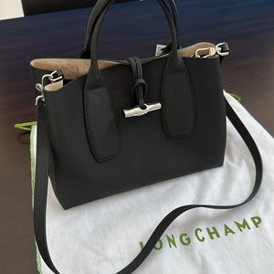 Longchamp Roseau Medium Tote with Strap